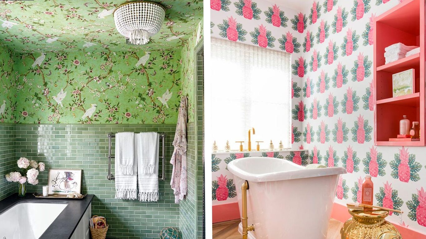 Bathroom wallpaper: Decorative inspirations